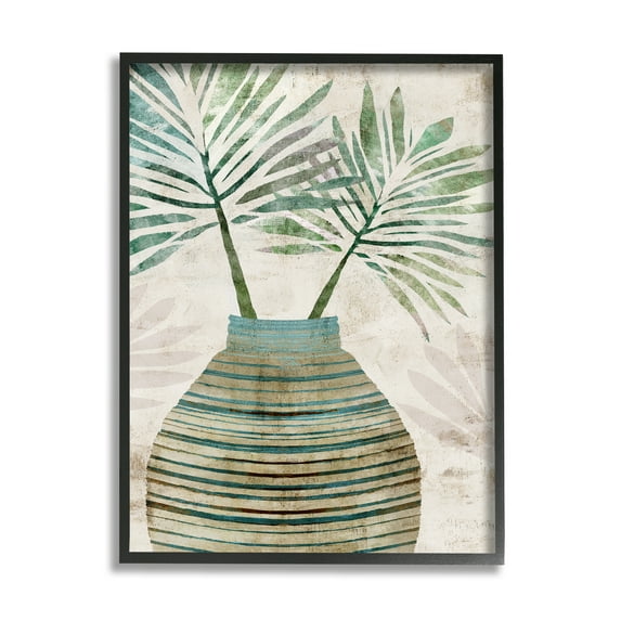 Stupell Industries Rustic Boho Botanicals Botanical & Floral Painting Black Framed Art Print Wall Art, 16 x 20