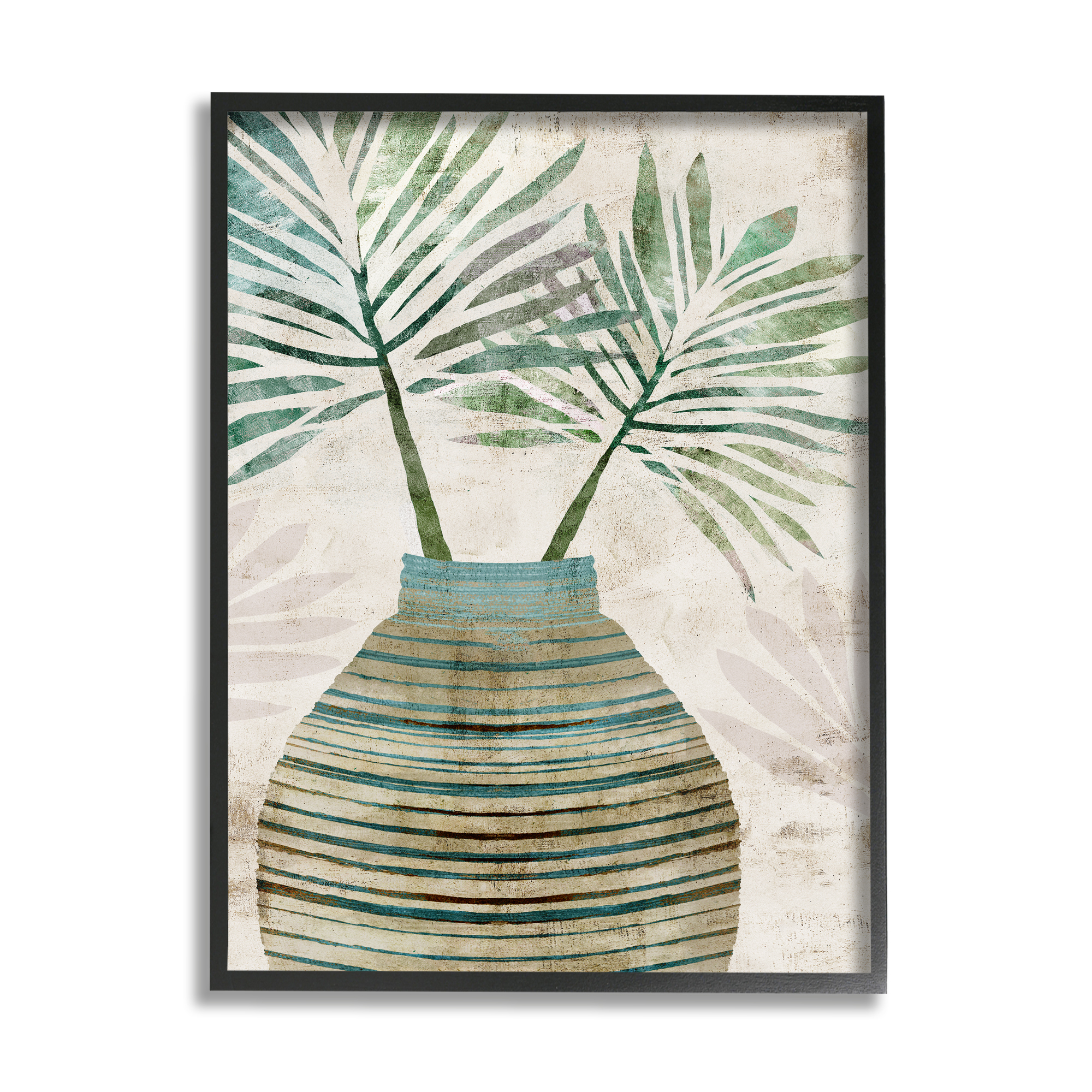 Stupell Industries Rustic Boho Botanicals Botanical & Floral Painting Black Framed Art Print Wall Art, 24 x 30