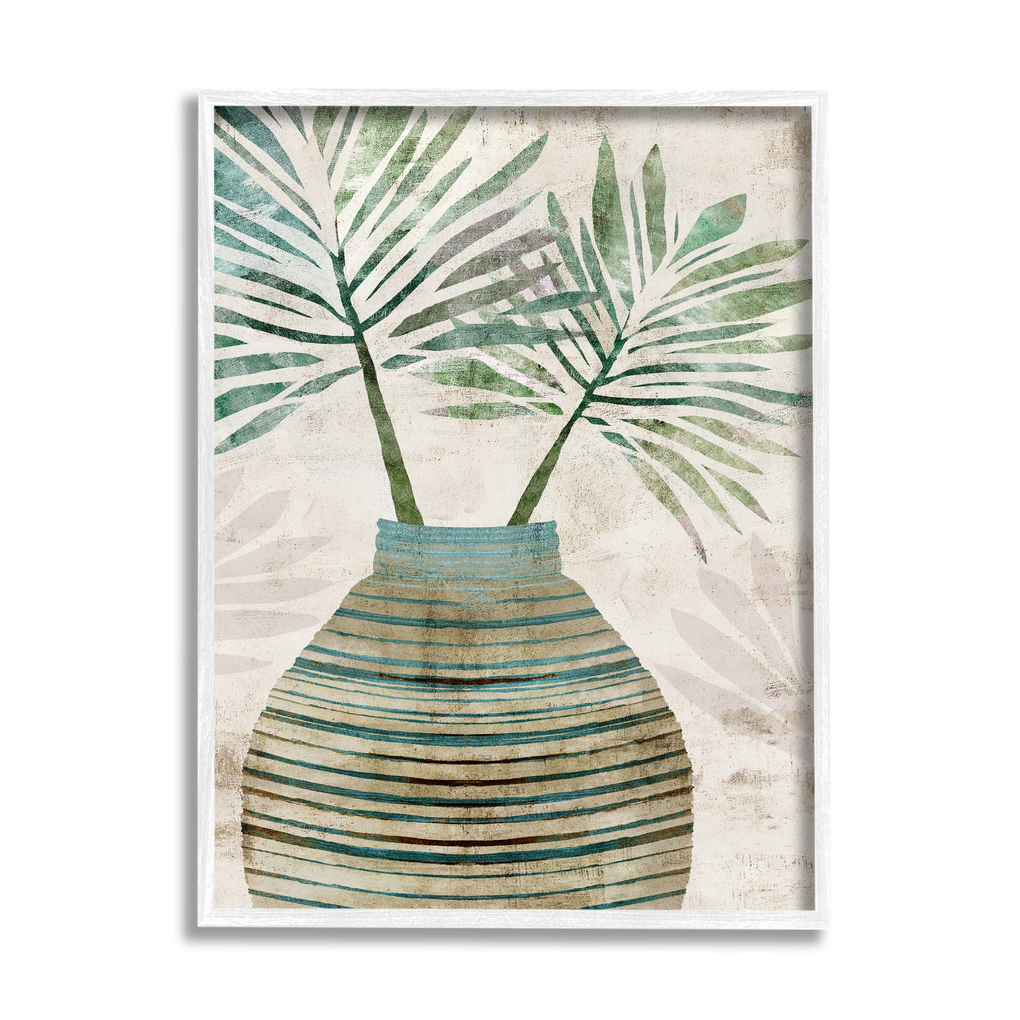 Stupell Industries Rustic Boho Botanicals Botanical & Floral Painting White Framed Art Print Wall Art, 16 x 20