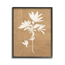 Stupell Industries Rustic Botanical Shape Botanical & Floral Painting Black Framed Art Print Wall Art, 11 x 14