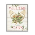 thumbnail image 1 of Stupell Industries Rustic Cabin Welcome Botanical & Floral Painting Gray Framed Art Print Wall Art, 16 x 20, 1 of 9