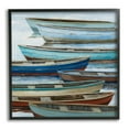 thumbnail image 1 of Stupell Industries Rustic Canoes on Lake Transportation Painting Black Framed Art Print Wall Art, 17 x 17, 1 of 9