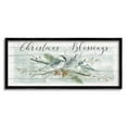 thumbnail image 1 of Stupell Industries Rustic Christmas Blessings Holiday Painting Black Framed Art Print Wall Art, 24 x 10, 1 of 9
