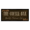 thumbnail image 1 of Stupell Industries Rustic Coffee Bar Sign Food & Beverage Painting Black Framed Art Print Wall Art, 30 x 13, 1 of 9
