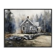 thumbnail image 1 of Stupell Industries Farmhouse Rustic Cottage Among the Trees Black Framed Giclee Art, 14 x 11, by Franklyn Gregory, 1 of 8