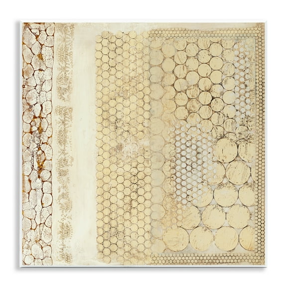 Stupell Industries Rustic Country Geometric Abstract Painting Unframed Art Print Wall Art, 12 x 12