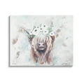 thumbnail image 1 of Stupell Industries Rustic Country Longhorn Cattle Flecked Flower Blossoms Canvas Wall Art, 48 x 36, Design by Mackenzie Kissell, 1 of 5