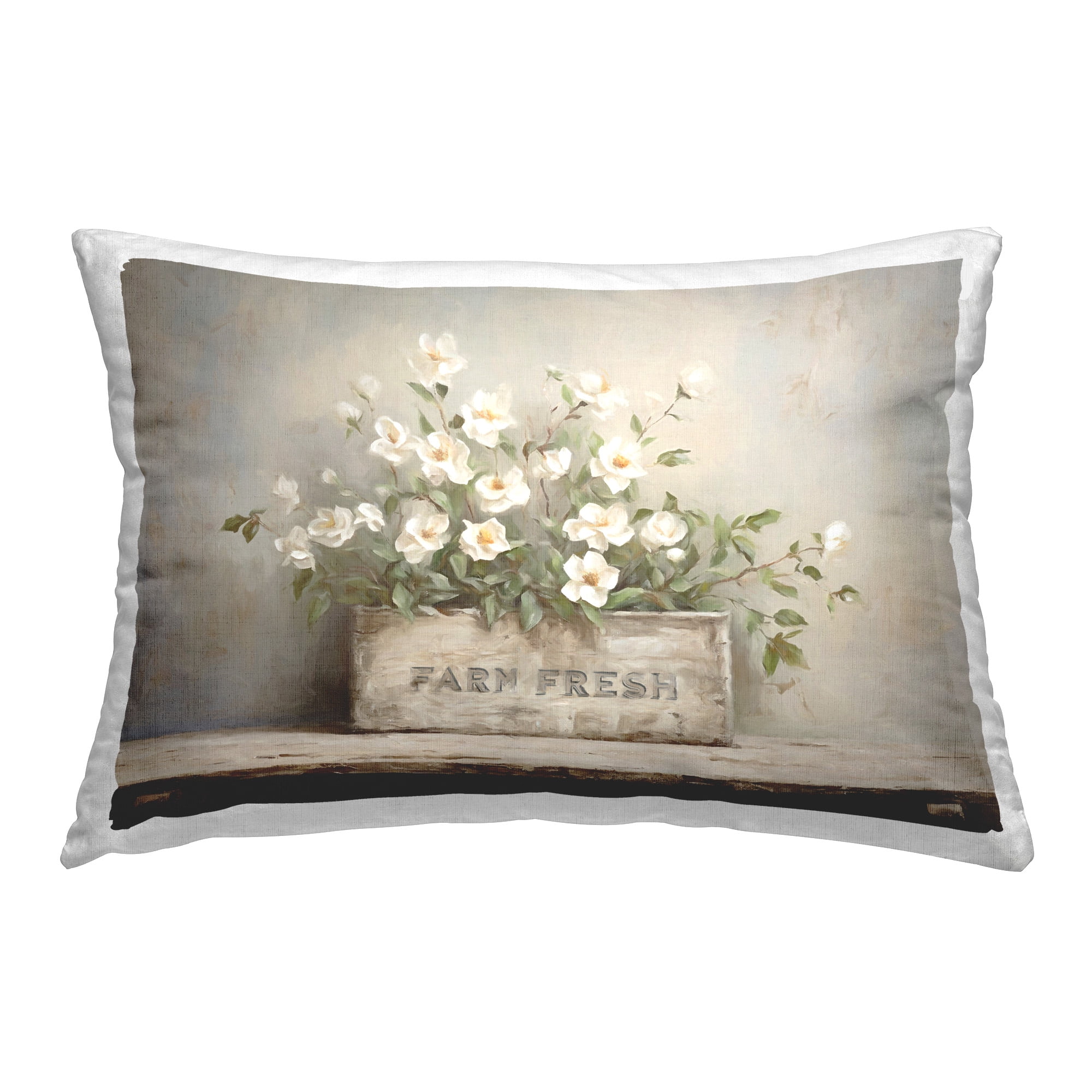 Stupell Industries Rustic Country Planter Decorative Printed Throw Pillow Design by Ramona Murdock