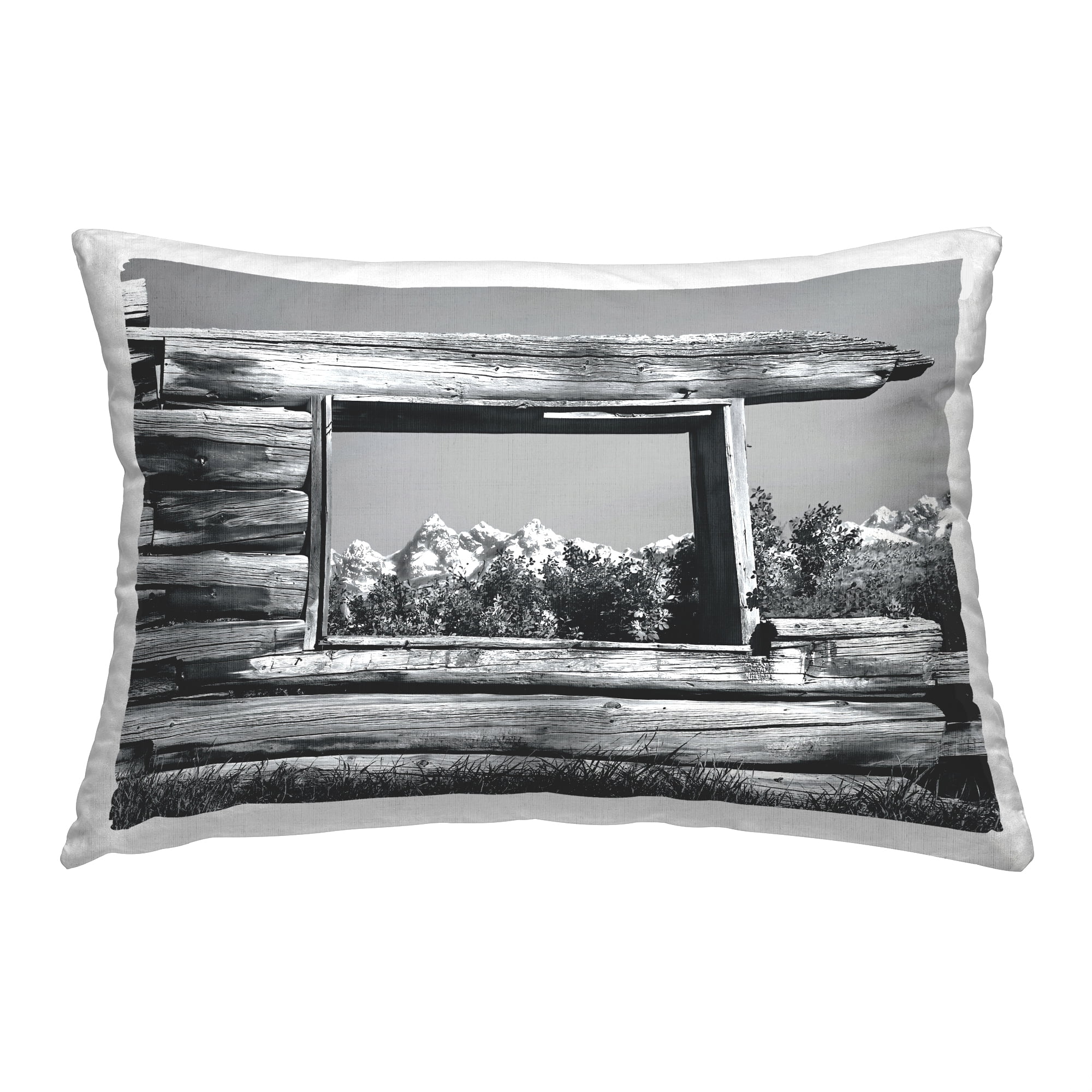 Stupell Industries Rustic Country Window Decorative Printed Throw Pillow, 14 x 20