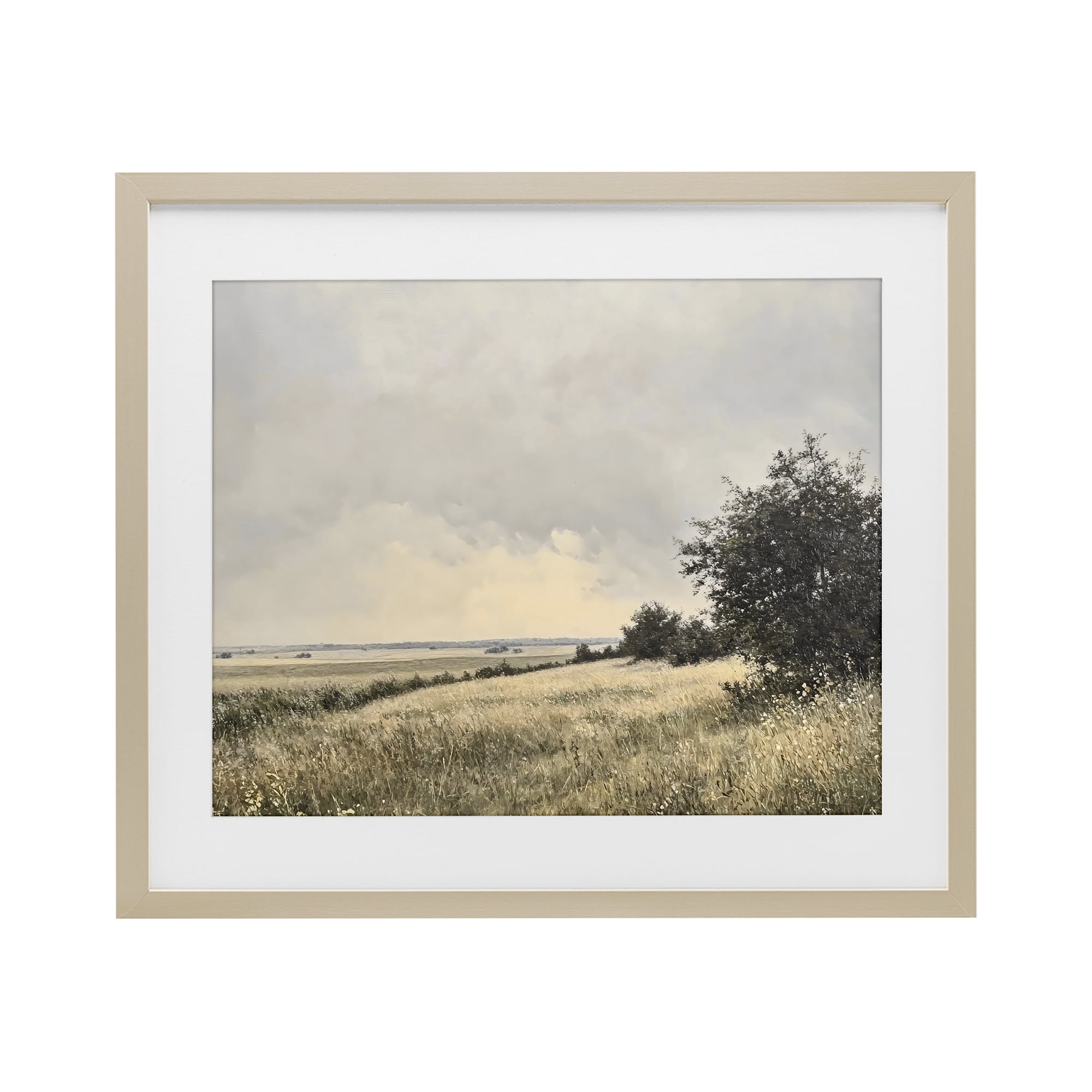 Stupell Industries Rustic Countryside Hill Landscape Birch Framed Print Under Glass, design by Franklyn Gregory
