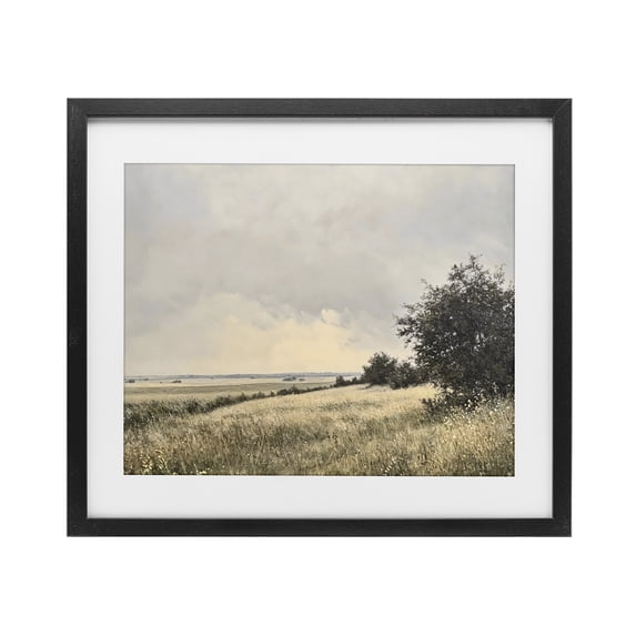 Stupell Industries Traditional Rustic Countryside Hill Landscape Black Framed Print Under Glass, 16 x 13, by Franklyn Gregory