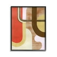 thumbnail image 1 of Stupell Industries Rustic Curved Shapes Abstract Painting Black Framed Art Print Wall Art, 24 x 30, 1 of 9