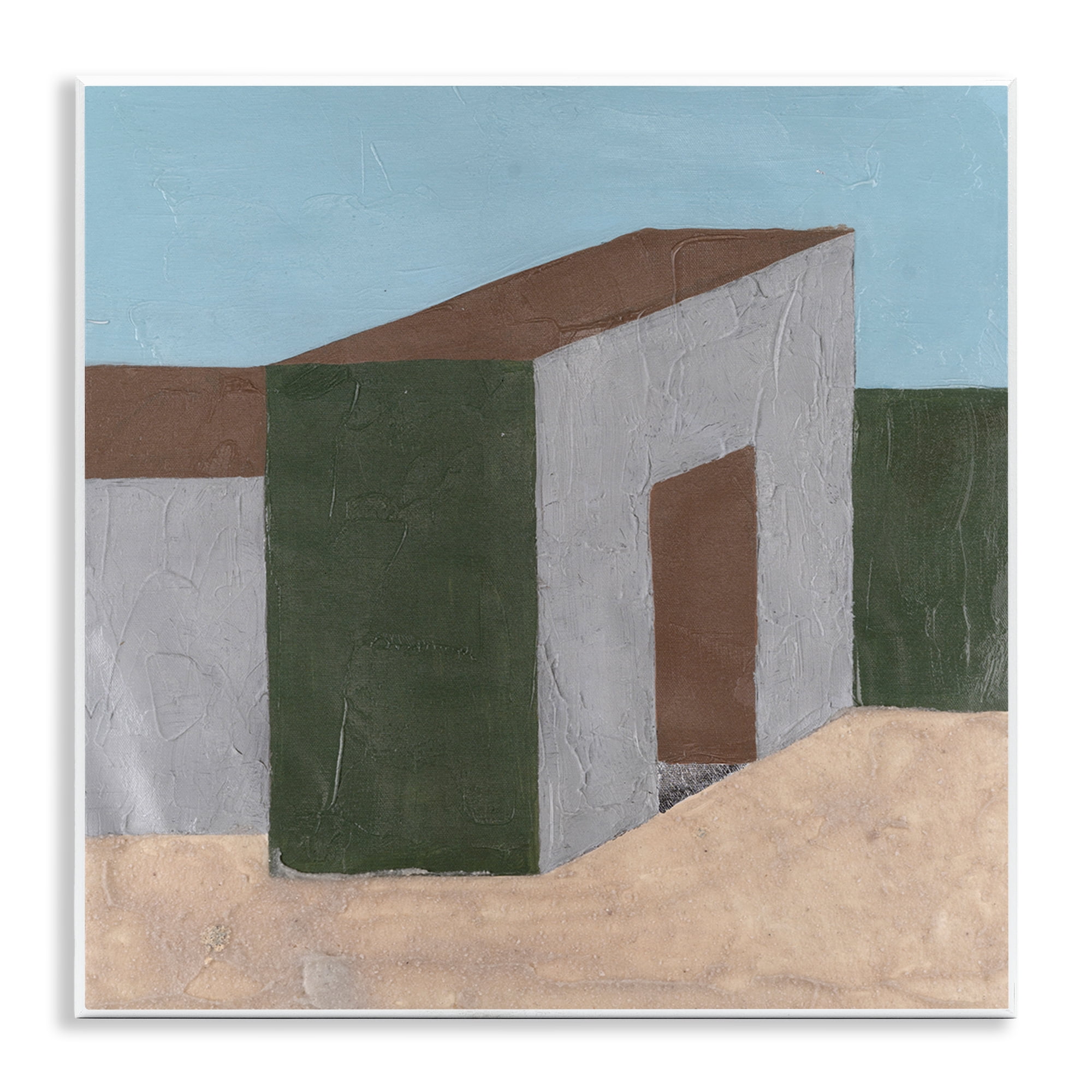 Stupell Industries Rustic Desert Building Buildings & Architecture Painting Unframed Art Print Wall Art, 12 x 12