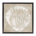 thumbnail image 1 of Stupell Industries Rustic Lodge Rustic Distressed Seashell Black Floating Frame Canvas Art, 18 x 18, by Carol Robinson, 1 of 8