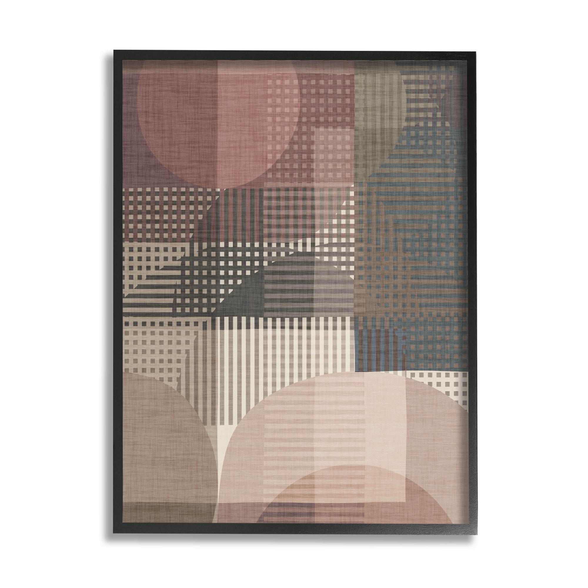 Stupell Industries Rustic Earthy Abstraction Abstract Painting Black Framed Art Print Wall Art, 11 x 14