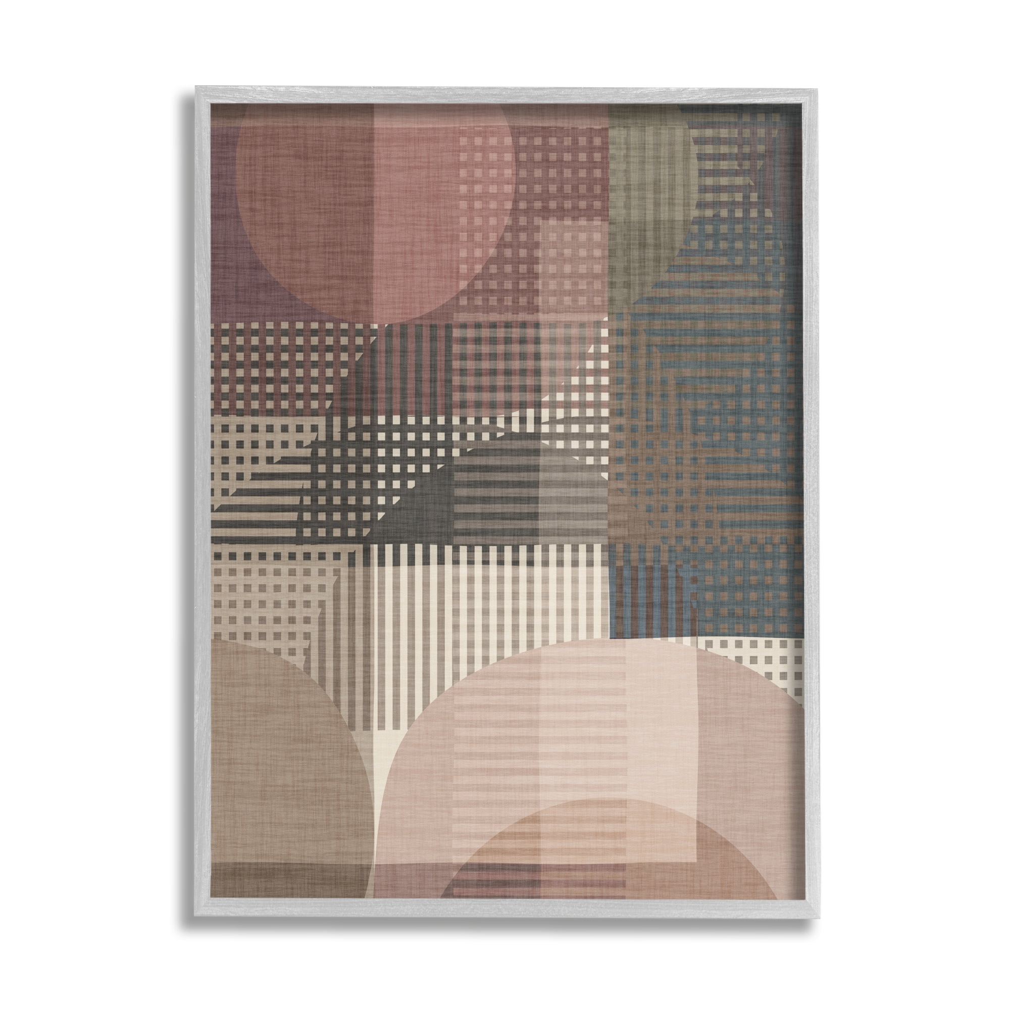 Stupell Industries Rustic Earthy Abstraction Abstract Painting Gray Framed Art Print Wall Art, 11 x 14
