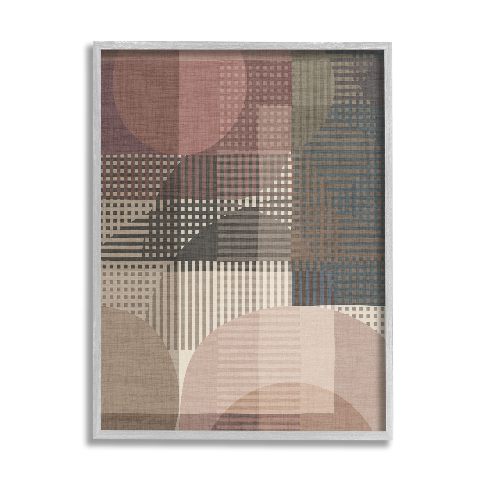 Stupell Industries Rustic Earthy Abstraction Abstract Painting Gray Framed Art Print Wall Art, 24 x 30