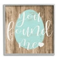 thumbnail image 1 of Stupell Industries Rustic Easter You Found Me Phrase Blue Egg, 12 x 12,Design by Daphne Polselli, 1 of 5