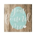 thumbnail image 1 of Stupell Industries Rustic Easter You Found Me Phrase Blue Egg, 17 x 17,Design by Daphne Polselli, 1 of 5