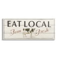 thumbnail image 1 of Stupell Industries Rustic Eat Local Phrase Animals & Insects Painting Gallery Wrapped Canvas Print Wall Art, 48 x 20, 1 of 8