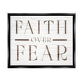 thumbnail image 1 of Stupell Industries Rustic Faith Over Fear Religious Painting Black Floater Framed Canvas Art Print Wall Art, 31 x 25, 1 of 10