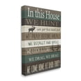thumbnail image 1 of Stupell Industries Rustic Family House Rules Green Brown Tan Canvas Wall Art by Kim Allen, 1 of 6