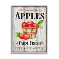 thumbnail image 1 of Stupell Industries Rustic Farm Fresh Apple Sign Aged Charm Design by Sheri Hart, 1 of 7
