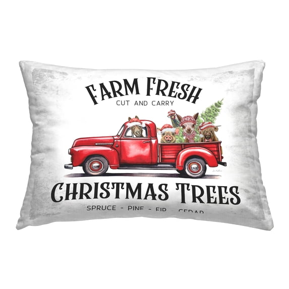 Stupell Industries Rustic Farm Fresh Trees Decorative Printed Throw Pillow Design by Lee Keller