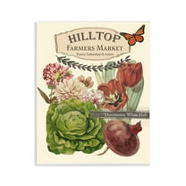 Stupell Industries Rustic Farmers Market Goods Plants & Flowers Painting Unframed Art Print Wall Art, 11 x 14