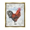 thumbnail image 1 of Stupell Industries Rustic Farmhouse Rooster Animals & Insects Painting Gold Floater Framed Canvas Art Print Wall Art, 25 x 31, 1 of 10