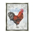 thumbnail image 1 of Stupell Industries Rustic Farmhouse Rooster Animals & Insects Painting Gray Floater Framed Canvas Art Print Wall Art, 17 x 21, 1 of 10