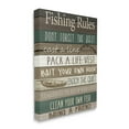 thumbnail image 1 of Stupell Industries Rustic Fishing Rules Sign Brown Green Beige Canvas Wall Art by Kim Allen, 1 of 6