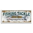 thumbnail image 1 of Stupell Industries Rustic Fishing Tackle Sign Those Who Bait Phrase Modern Painting White Framed Art Print Wall Art, 13 x 30, Design by Conrad Knutsen, 1 of 5