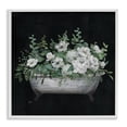 thumbnail image 1 of Stupell Industries French Country Rustic Floral Bathtub White Framed Giclee Art, 12 x 12, by Nan, 1 of 8