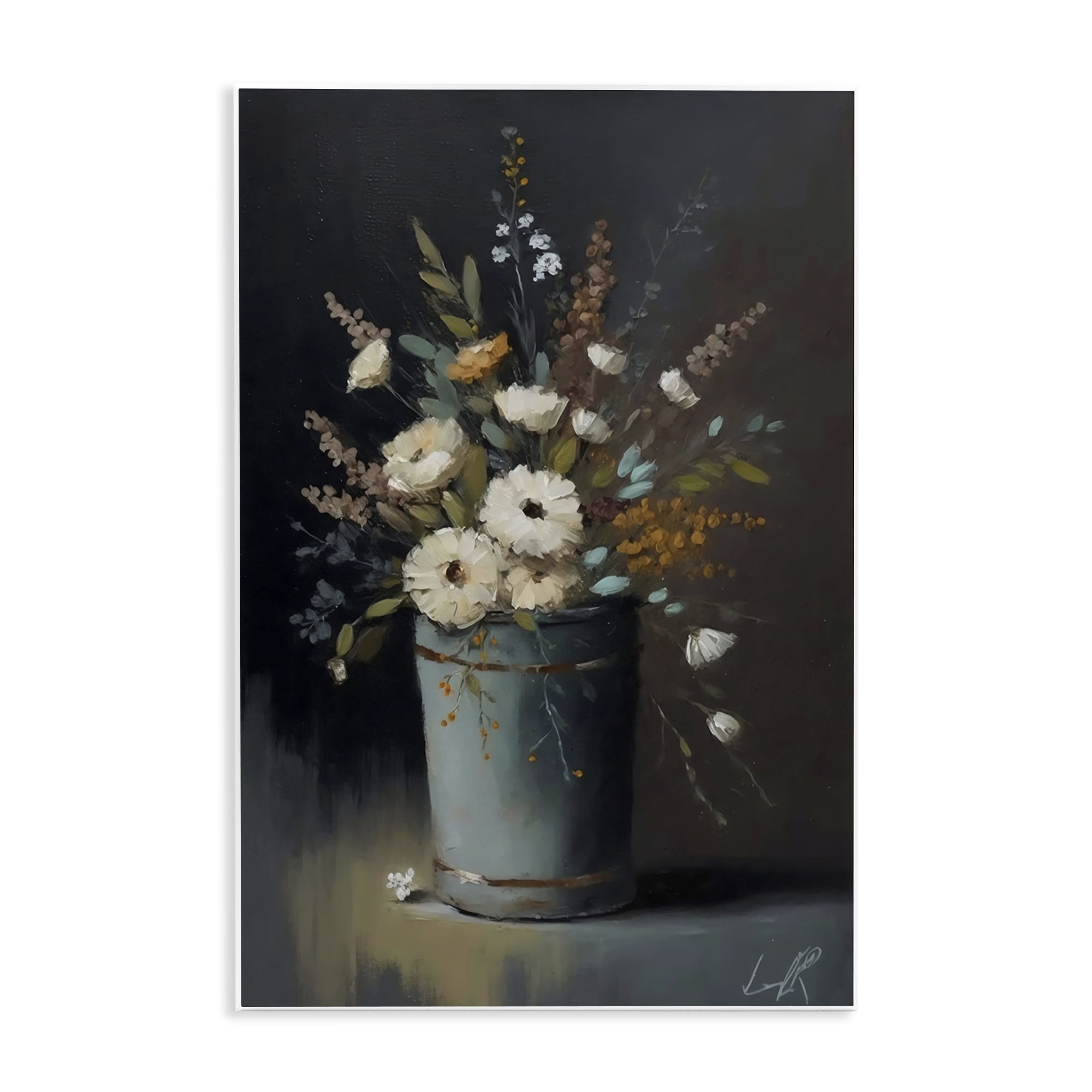 Stupell Industries Rustic Floral Bouquet Bucket Wall Plaque Art, design by Creative Studio