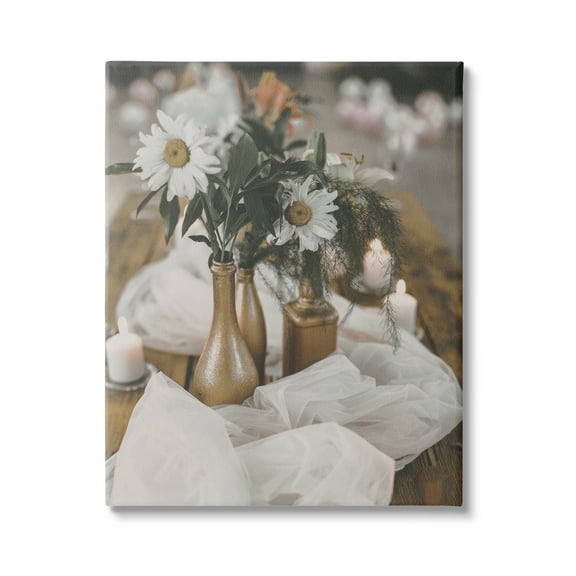 Stupell Industries Rustic Floral Still Life Botanical & Floral Photography Gallery Wrapped Canvas Print Wall Art, 16 x 20