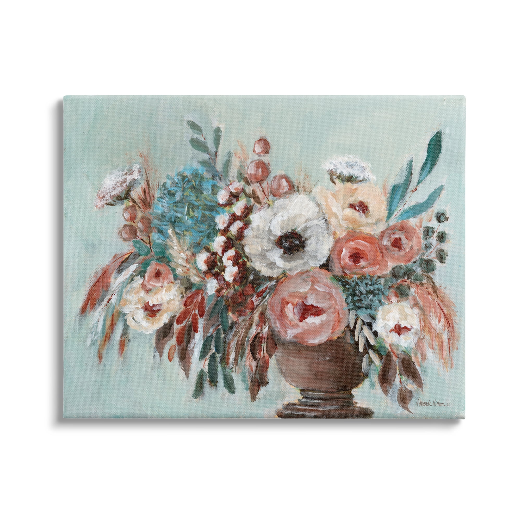 Stupell Industries Rustic Florals Painting Botanical & Floral Painting Gallery Wrapped Canvas Print Wall Art, 40 x 30