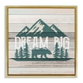Stupell Industries Rustic Forest Mountain Adventure Dream Big