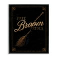 thumbnail image 1 of Stupell Industries Rustic Free Broom Rides Holiday Painting Black Framed Art Print Wall Art, 16 x 20, 1 of 10
