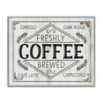 thumbnail image 1 of Stupell Industries Rustic Fresh Brew Coffee Sign Autumn Charm Gray Framed by Jennifer Pugh, 1 of 9