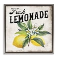 thumbnail image 1 of Stupell Industries Rustic Fresh Lemonade Food & Beverage Painting Gray Floater Framed Canvas Art Print Wall Art, 25 x 25, 1 of 10