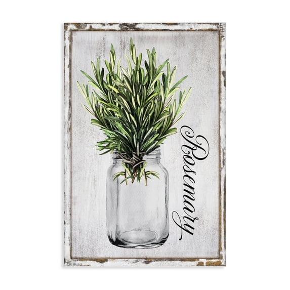 Stupell Industries Cottage Rustic Garden Rosemary Canvas Art, 24 x 36, by Creatif Belle