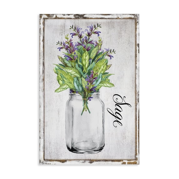 Stupell Industries Cottage Rustic Garden Sage Canvas Art, 24 x 36, by Creatif Belle