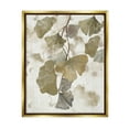 thumbnail image 1 of Stupell Industries Rustic Ginkgo Leaves Botanical & Floral Painting Gold Floater Framed Canvas Art Print Wall Art, 25 x 31, 1 of 10