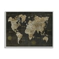 thumbnail image 1 of Stupell Industries Rustic Giraffe Animal Pattern Atlas Map Compass Graphic Art Gray Framed Art Print Wall Art, Design by Nan, 1 of 5