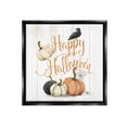 thumbnail image 1 of Stupell Industries Rustic Happy Halloween Holiday Painting Black Floater Framed Canvas Art Print Wall Art, 25 x 25, 1 of 10