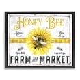 thumbnail image 1 of Stupell Industries French Country Rustic Honey Bee & Flower Black Floating Frame Canvas Art, 21 x 17, by Creatif Belle, 1 of 8