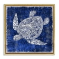 thumbnail image 1 of Stupell Industries Contemporary Rustic Indigo Turtle Gold Floating Frame Canvas Art, 18 x 18, by Paul Brent, 1 of 8