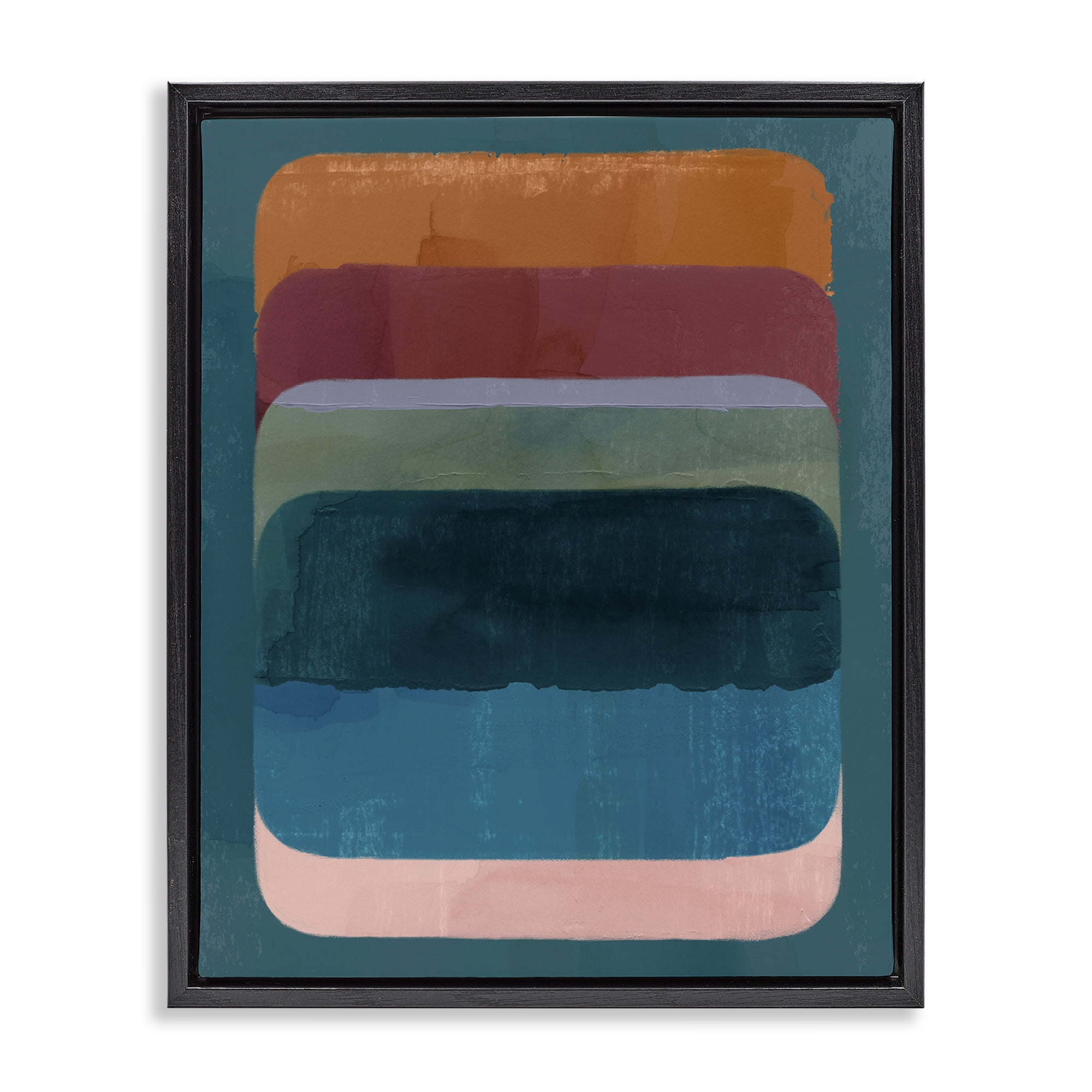Stupell Industries Rustic Inspired Ombre Pattern Abstract Painting