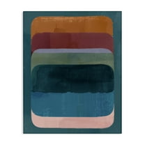 Stupell Industries Rustic Inspired Ombre Pattern Abstract Painting Gallery Wrapped Canvas Art Print Wall Art, 16 x 20